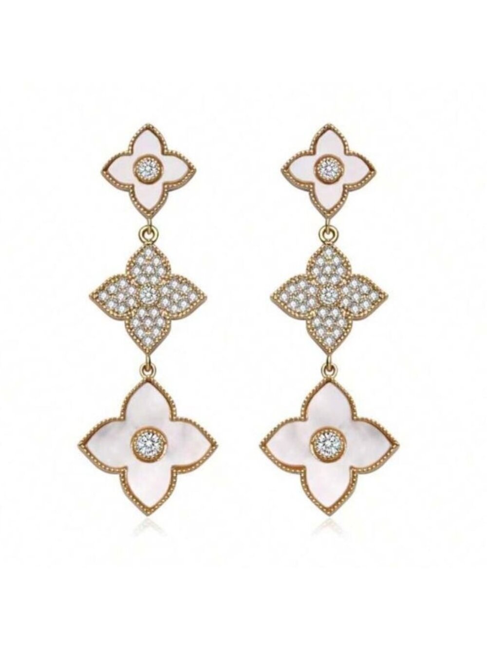 Flower drop Earrings M1485